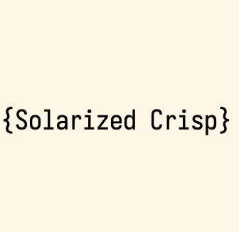Solarized Crisp